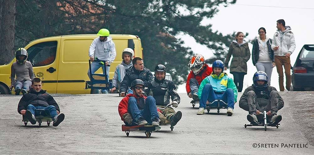 Valjevska trka trokolica, kod spomen-parka Stevan Filipović 2016.