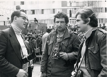 Dragiša Medenica, Dušan Jovanović i Miroslav Jeremić, oko 1975.