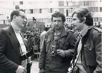 Dragiša Medenica, Dušan Jovanović i Miroslav Jeremić, oko 1975.