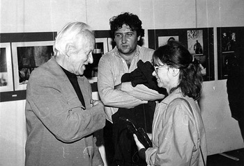 Branibor Debeljković sa Dušanom Jovanovićem i Ljiljanom Ljiljak, novembar 1989.
