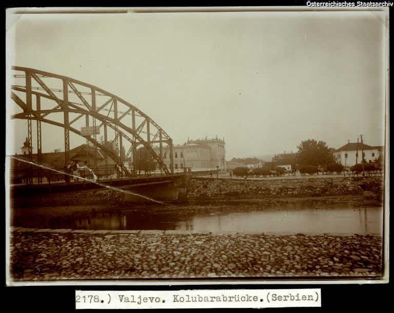Most na Kolubari. Fotografija objavljena na sajtu Državnog arhiva Austrije
